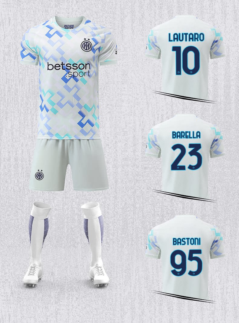 Inter Milan Home & Away Jersey Set - Lautaro Martinez detail 7