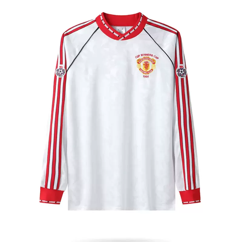 Manchester United Classic Retro Football Jersey - Short/Long Sleeve Customizable detail 12