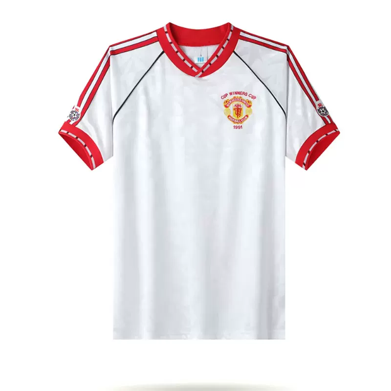 Manchester United Classic Retro Football Jersey - Short/Long Sleeve Customizable detail 14