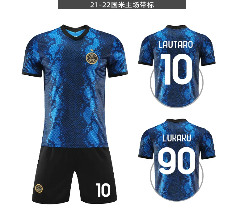 Inter Milan Kids' Short-Sleeve Training Jersey - Lautaro Martinez Football Kit detail 14