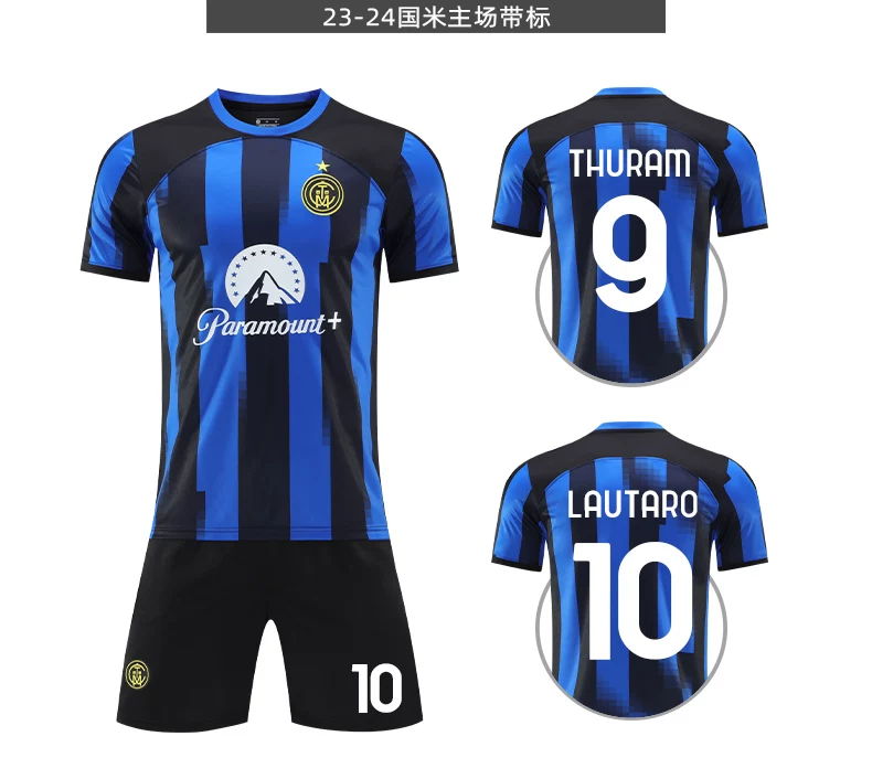 Inter Milan Kids' Short-Sleeve Training Jersey - Lautaro Martinez Football Kit detail 10