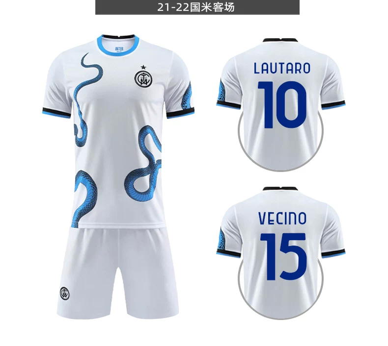 Lukaku Custom Inter Milan #9 Home/Away Jersey Kit detail 13