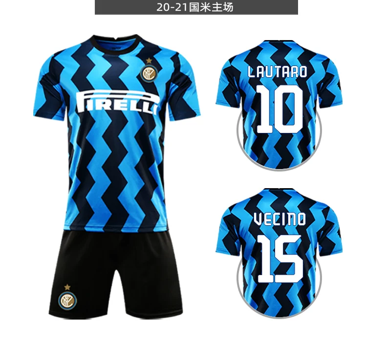 Lukaku Custom Inter Milan #9 Home/Away Jersey Kit detail 15