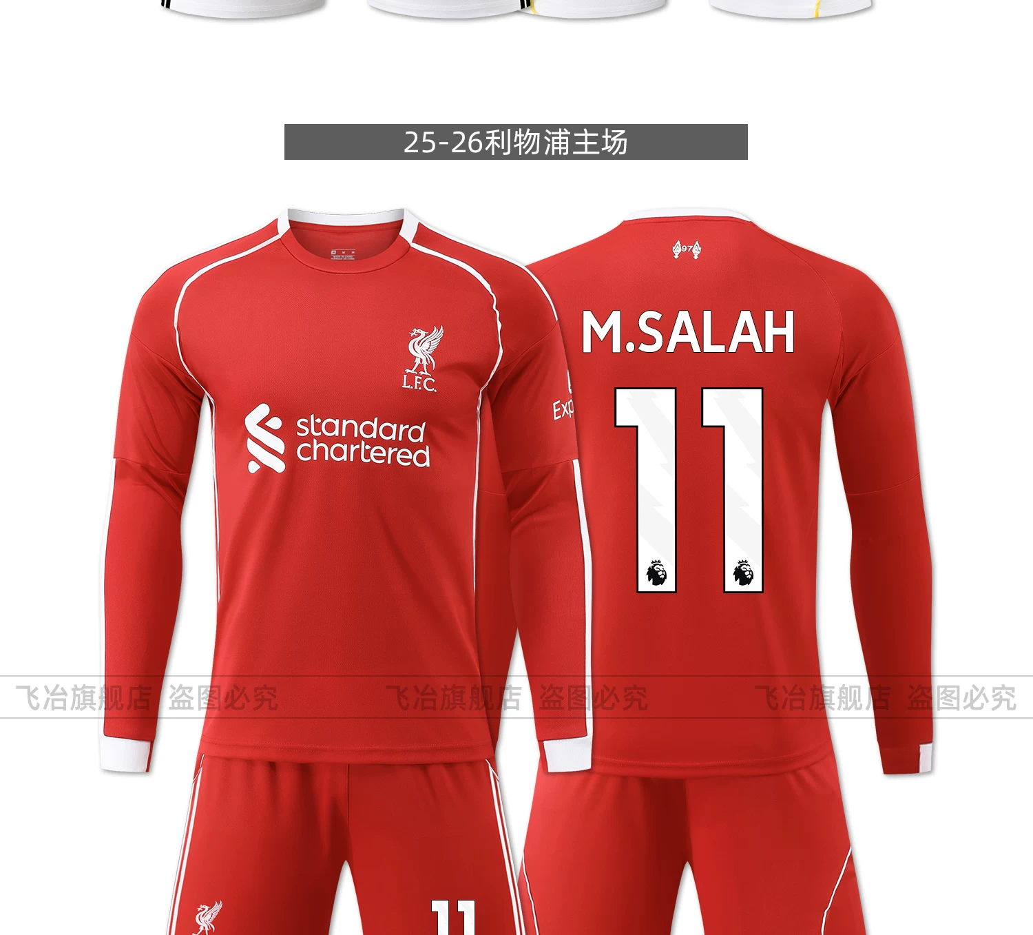 Arsenal Liverpool Real Madrid Man City Barcelona Long Sleeve Football Jersey Adult Youth Kit detail 10