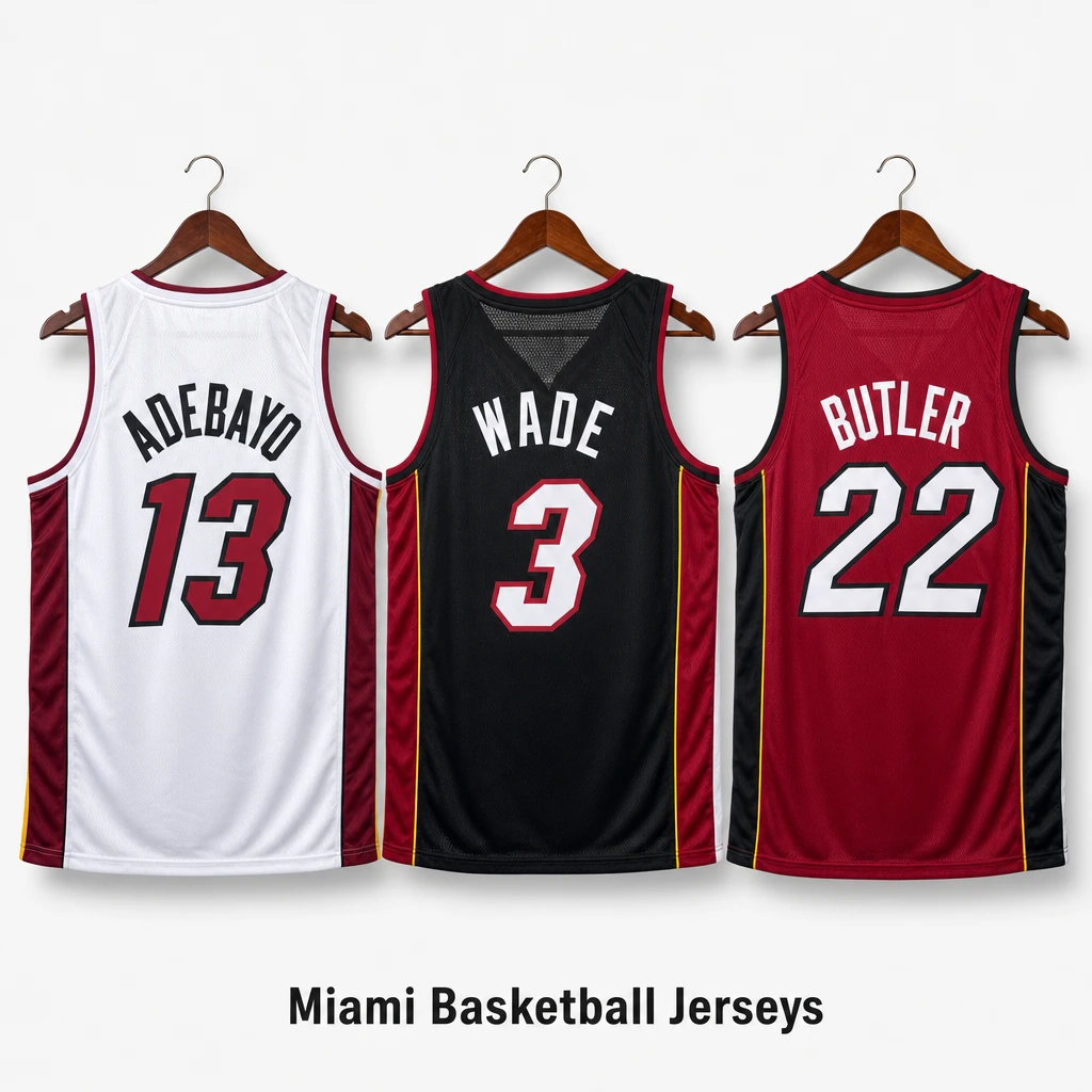 Miami Heat Wade City Edition Jersey - Herro, Adebayo, James, Butler, Wiggins Basketball Jersey