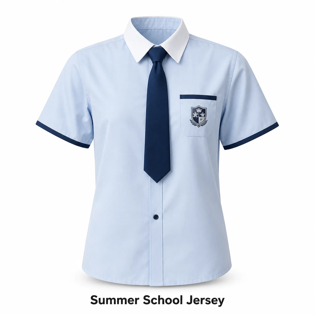 Summer School Style Shirt Set for Graduation & Sports Events