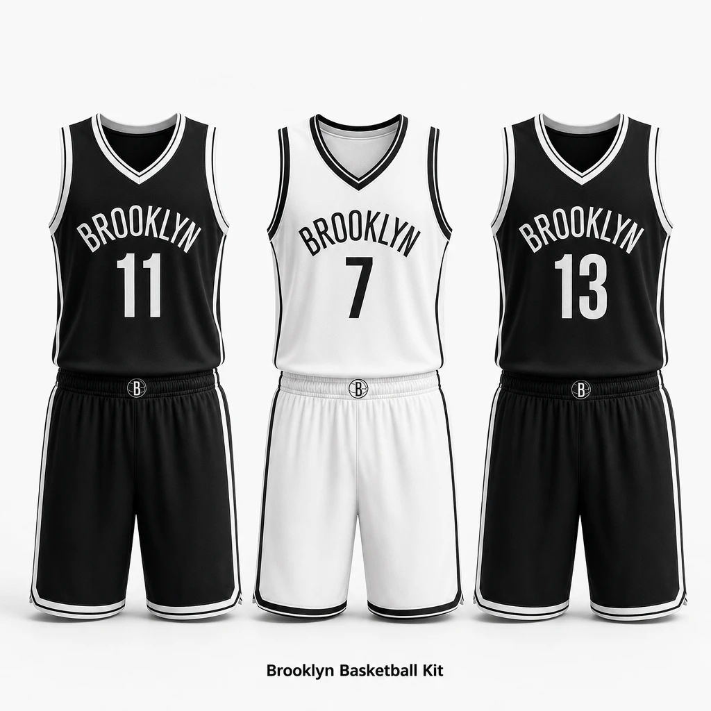Brooklyn Nets Custom Jersey Set - Irving #11, Durant #7, Harden #13