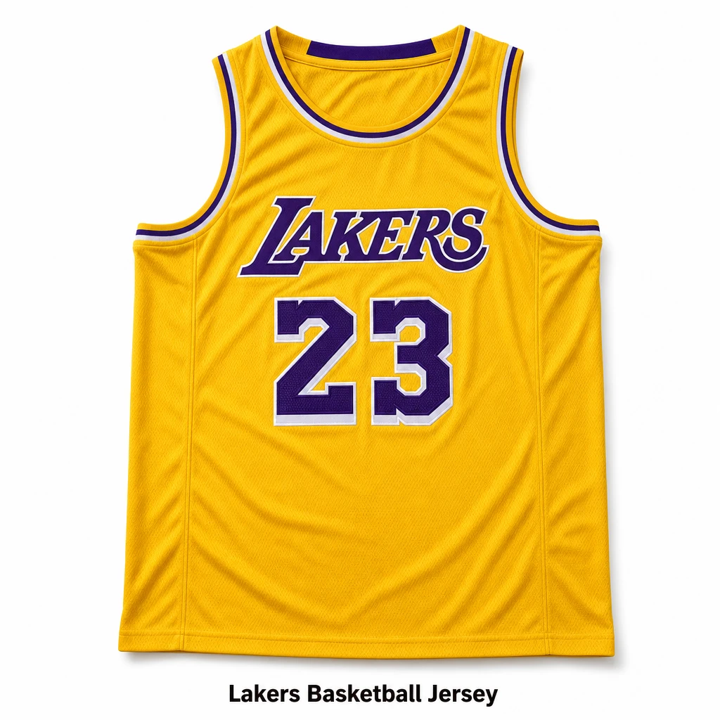 LeBron James Lakers #23 & Heat #6 Embroidered Basketball Jersey Set