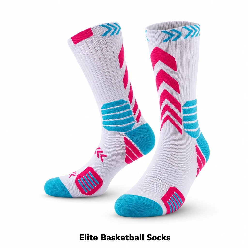 Men's Basketball Socks - Pro Game Elite Terry Cushion Mid-Calf Ankle Support