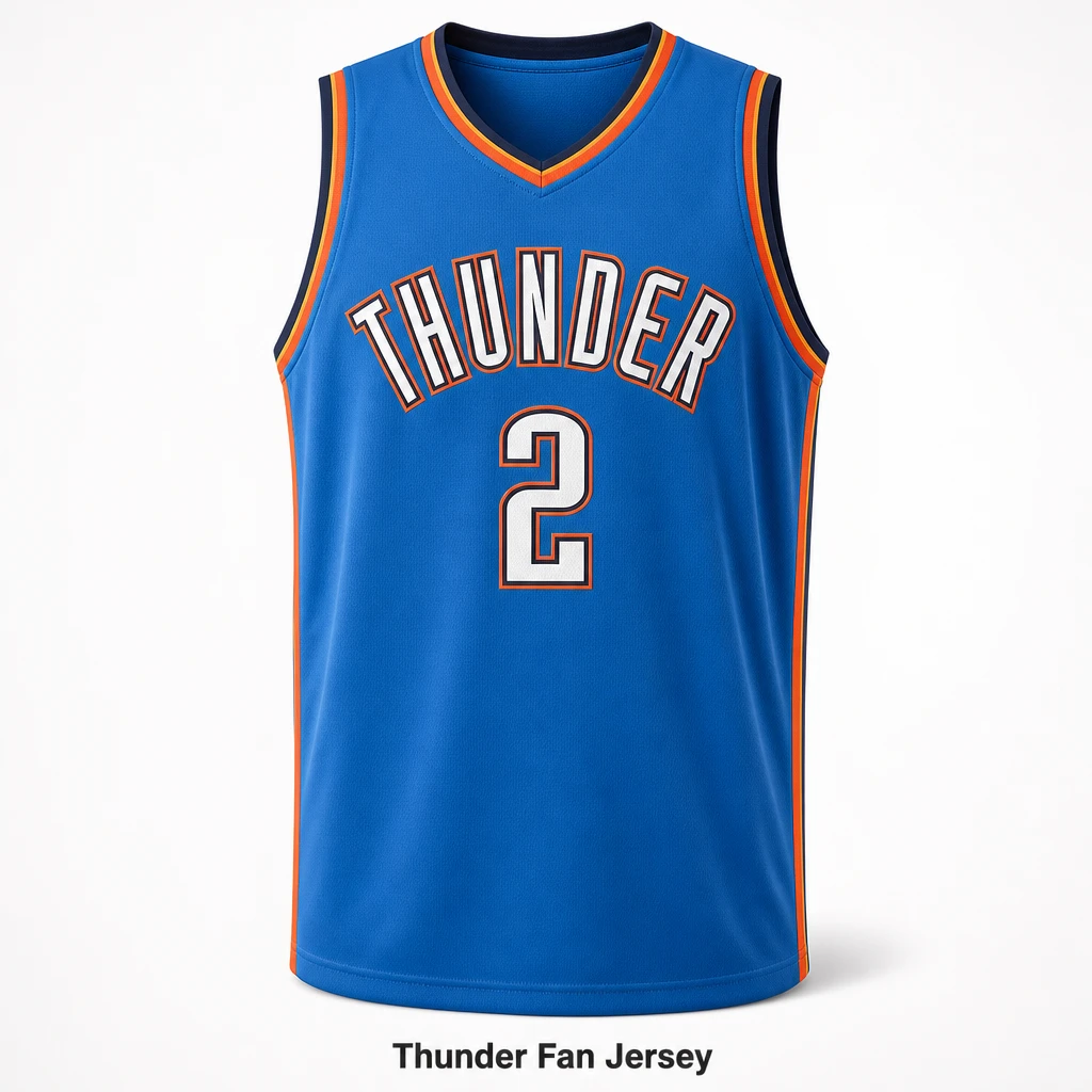 2026 Season OKC Thunder Basketball Jersey #2 Alexander #3 McCain #25 Mitchell Fan Edition Shorts