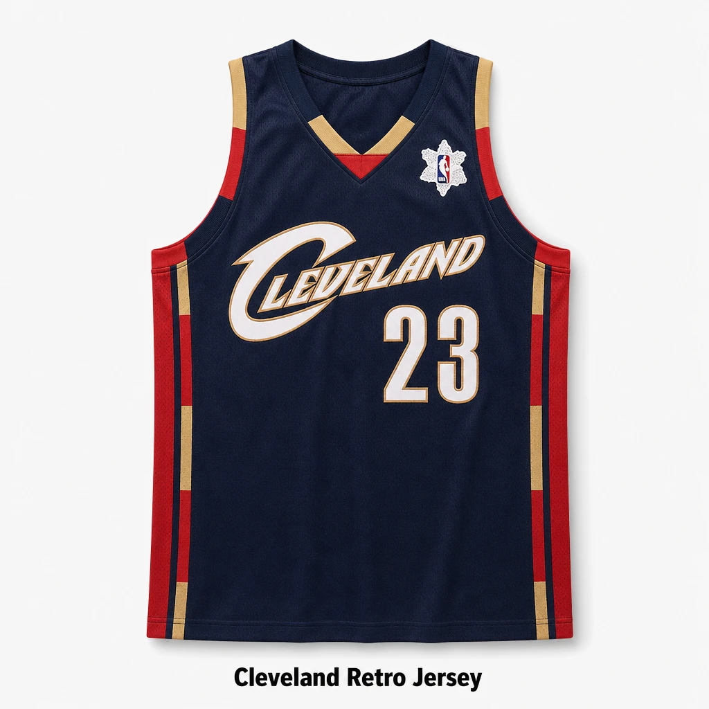 Mitchell & Ness NBA Official James Retro AU Jersey SW