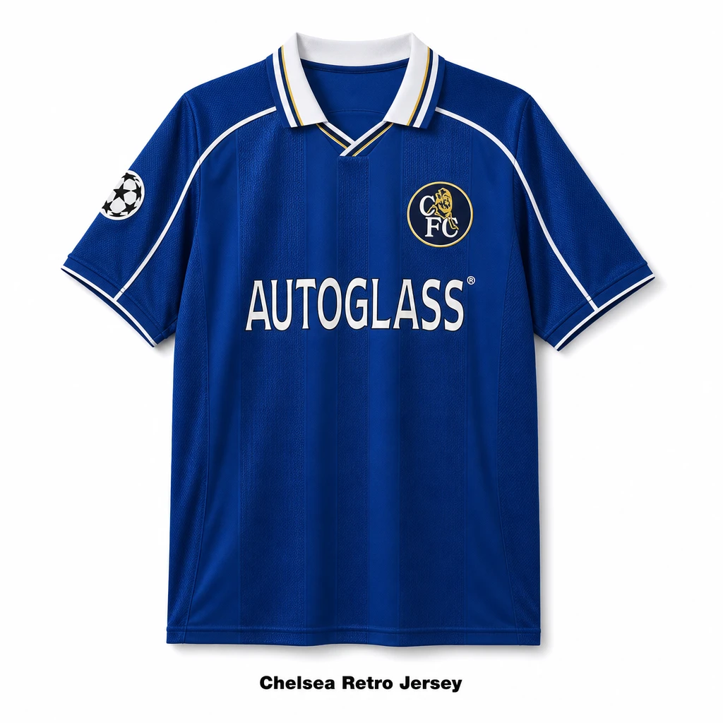 Chelsea Retro 2003/05 Champions League #8 Lampard Short Sleeve Jersey