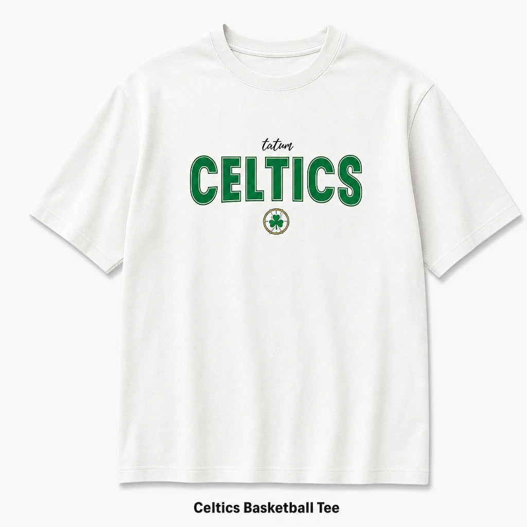 Boston Celtics Tatum Jersey Heavyweight Cotton Tee