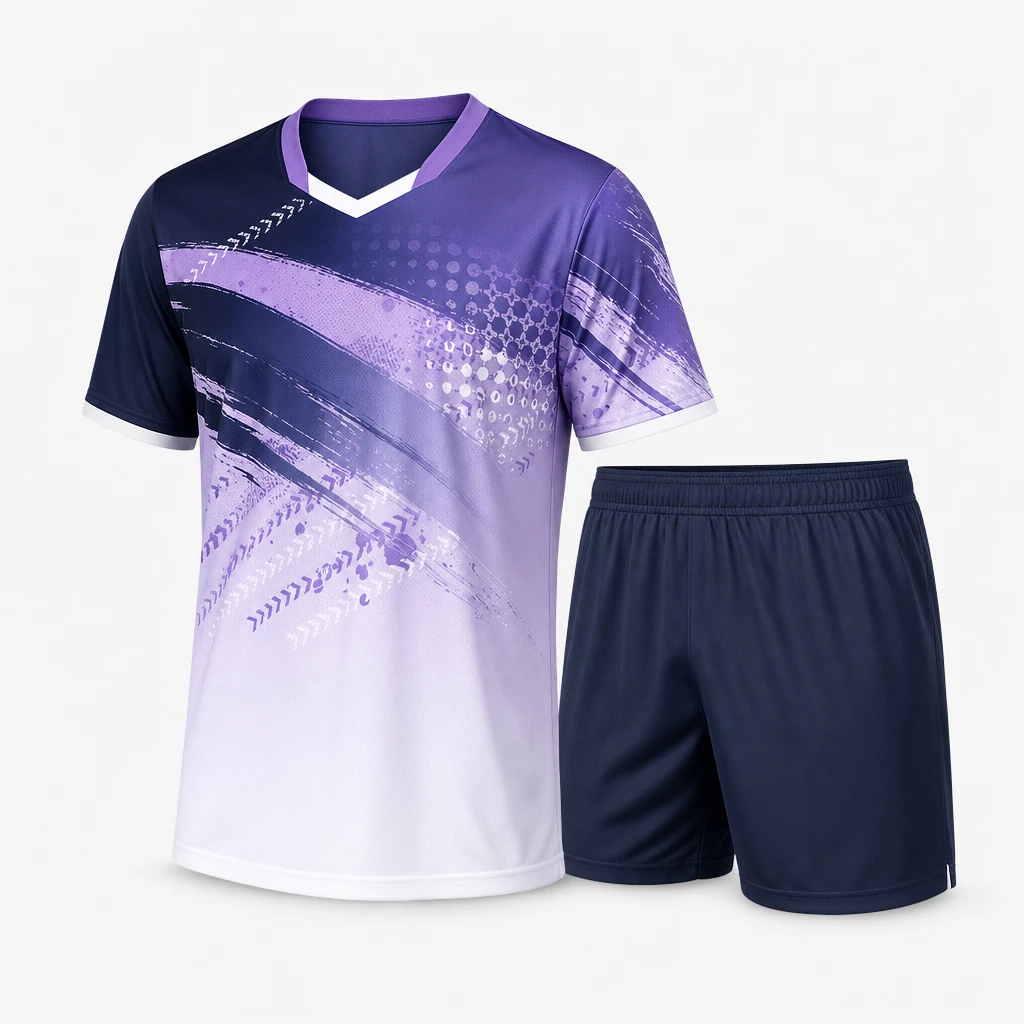 2026 Badminton Jersey Set Quick-Dry Korean Style Men's Women's Volleyball Table Tennis Training Team Custom