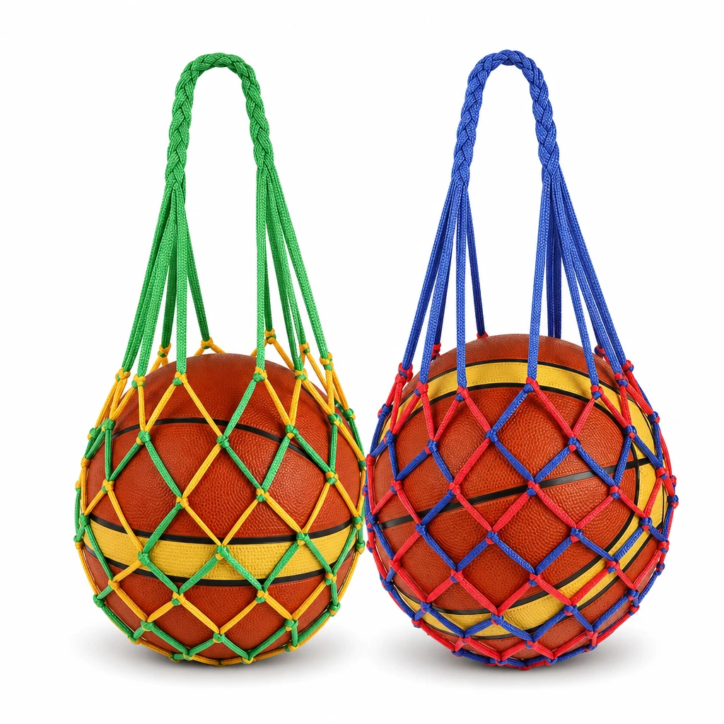 Basketball Bag & Soccer Net Carry Bag - Sports Training Storage Sack