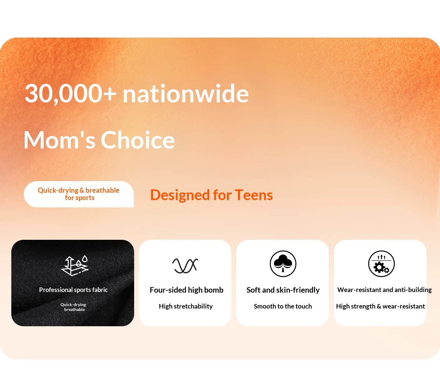 Orange Fire Kids Basketball Training Jersey - Girls' Football Base Layer Set detail 1