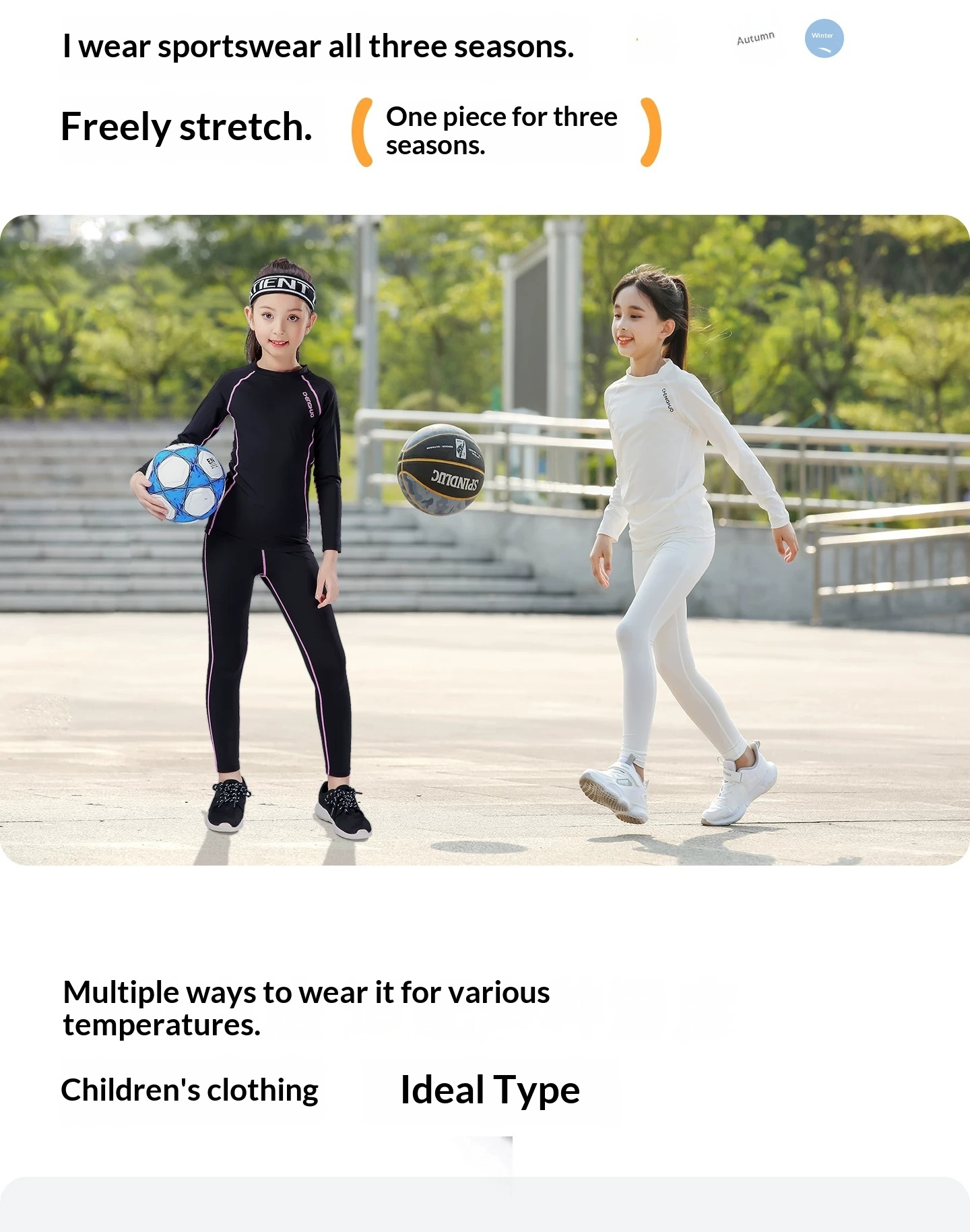 Orange Fire Kids Basketball Training Jersey - Girls' Football Base Layer Set detail 13