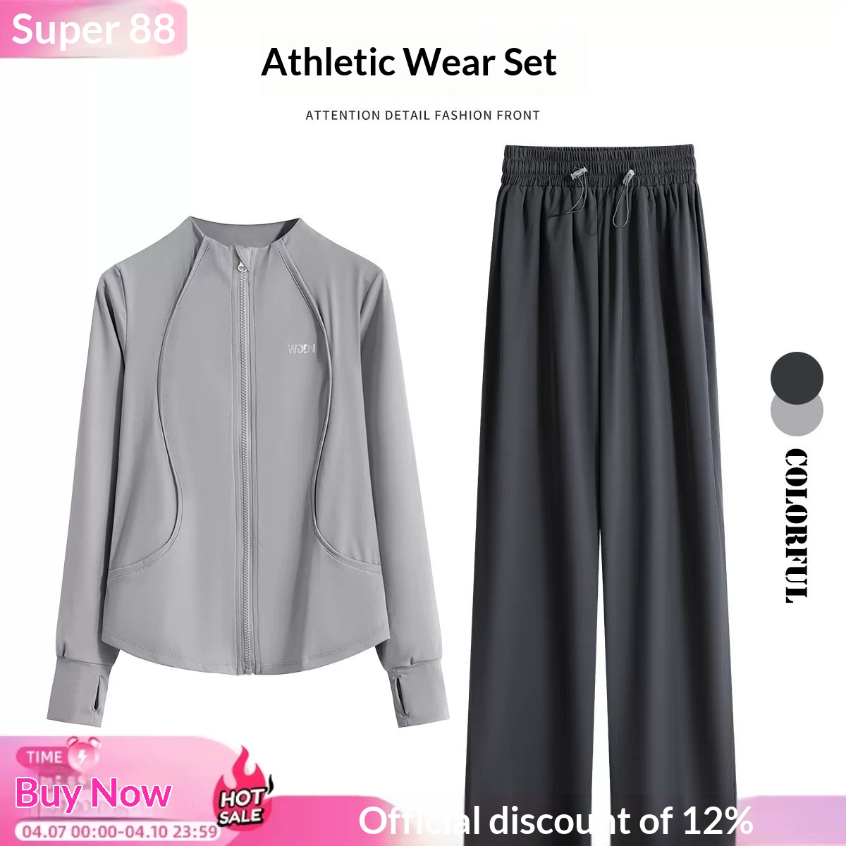 2026 Spring Women's Running Set - Loose Fit Quick-Dry Long Sleeve Training Jersey