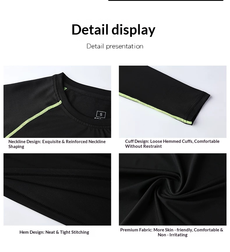 Boys Girls Basketball Training Compression Set with Fleece Lining detail 16