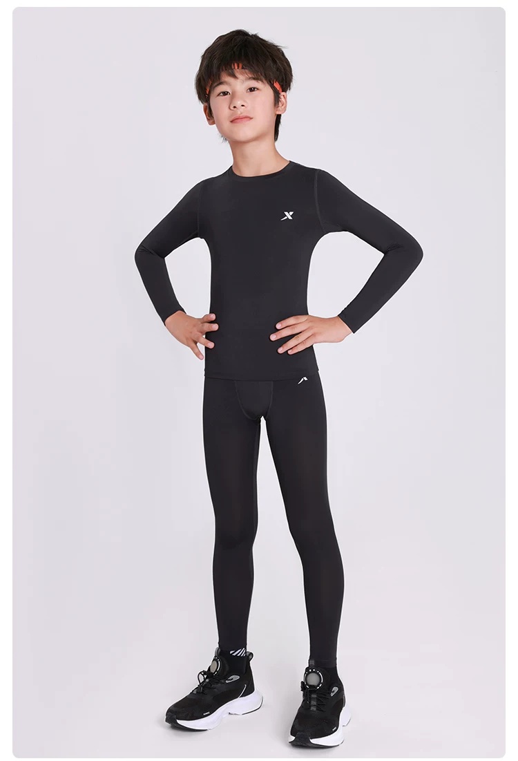 XTEP Kids Compression Training Suit - Football Basketball Base Layer Set detail 20