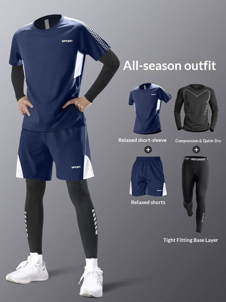 Men's Running Tracksuit - Quick-Dry Training Pants for Fall/Winter