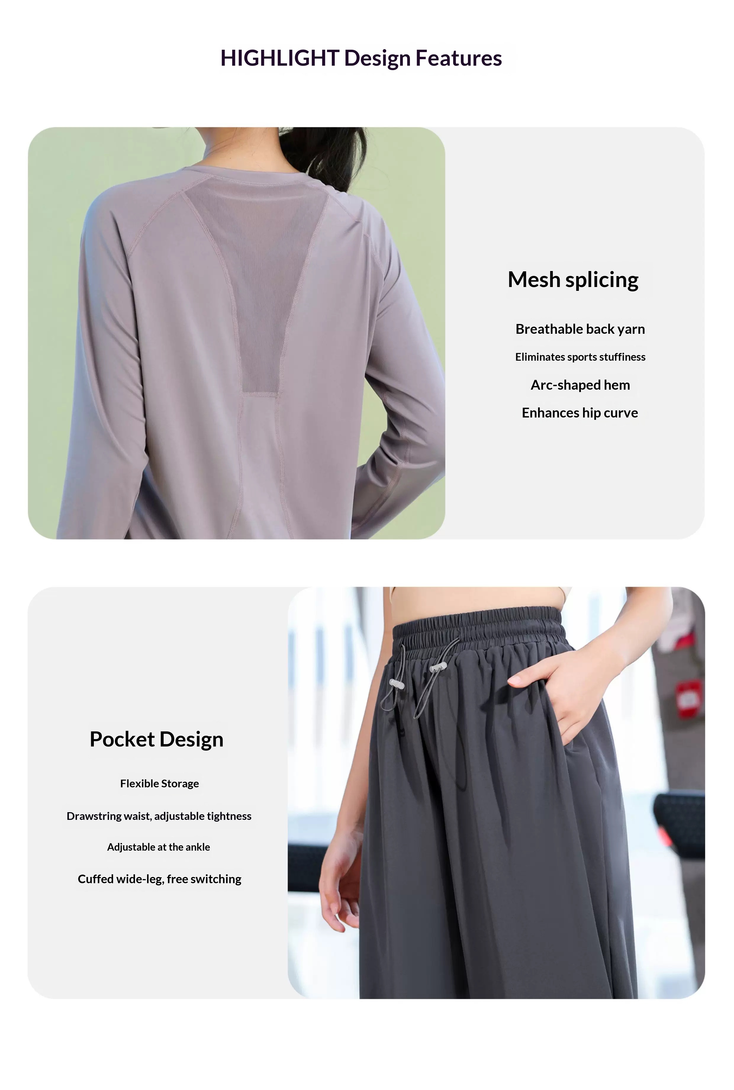 Women's Quick-Dry Training Suit 2026 Fall Long Sleeve detail 5