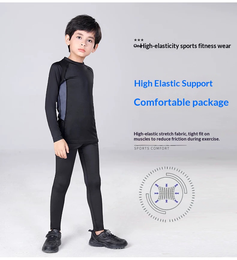 Warrior Kids Compression Training Suit - Basketball, Football, Running, Gym detail 4