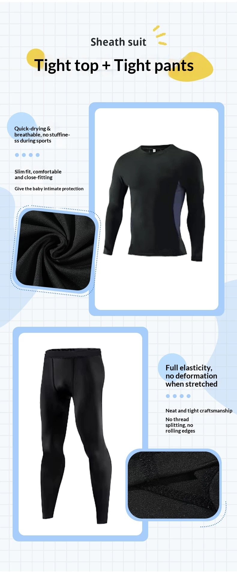 Warrior Kids Compression Training Suit - Basketball, Football, Running, Gym detail 10