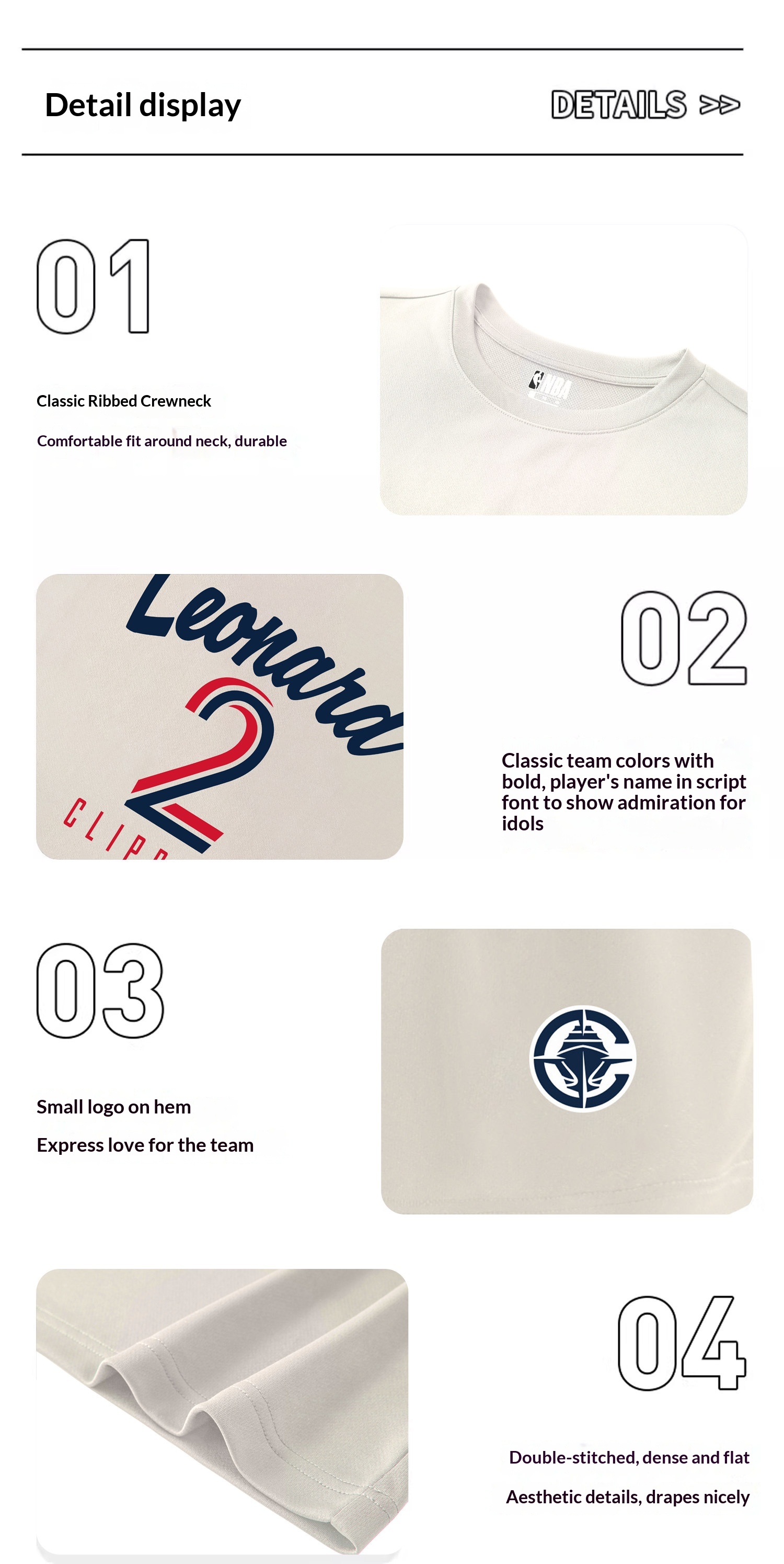 NBA Leonard Doncic James Curry Dri-Fit Jersey detail 7