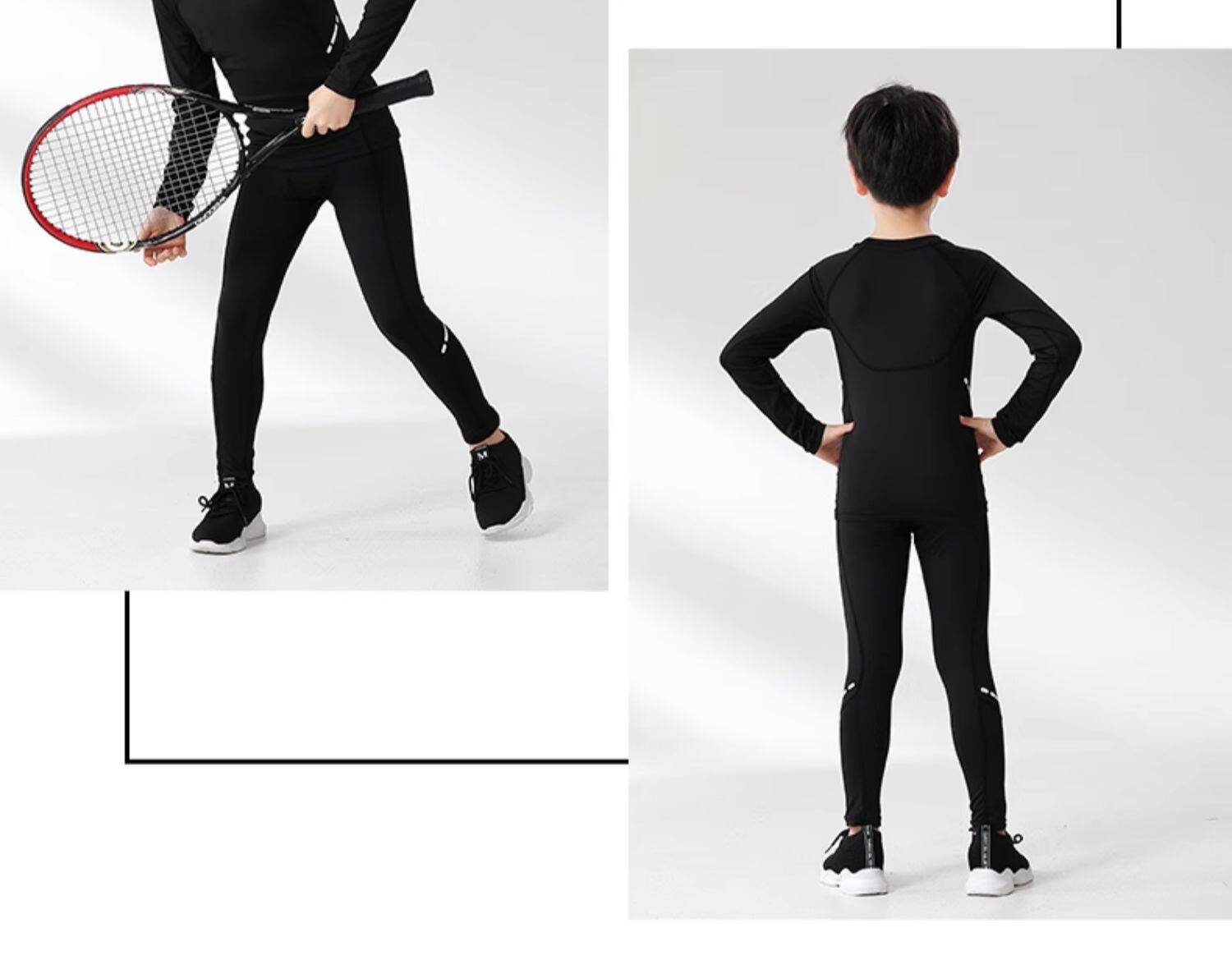 Youth Basketball Training Kit - Compression Shirt & Pants Set detail 13