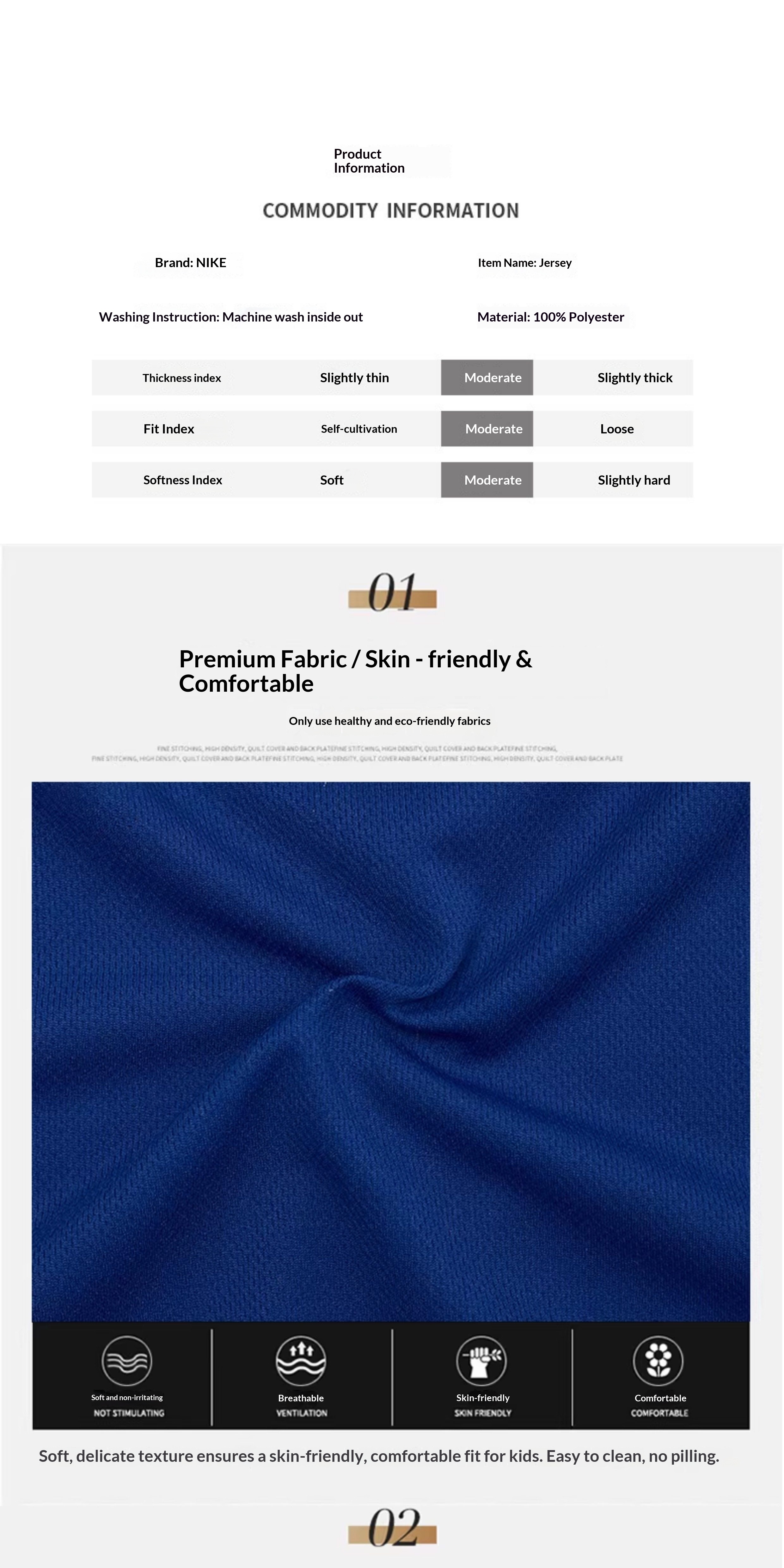 NBA Kids Jersey - Warriors Curry Edition & Lakers James Jersey detail 2