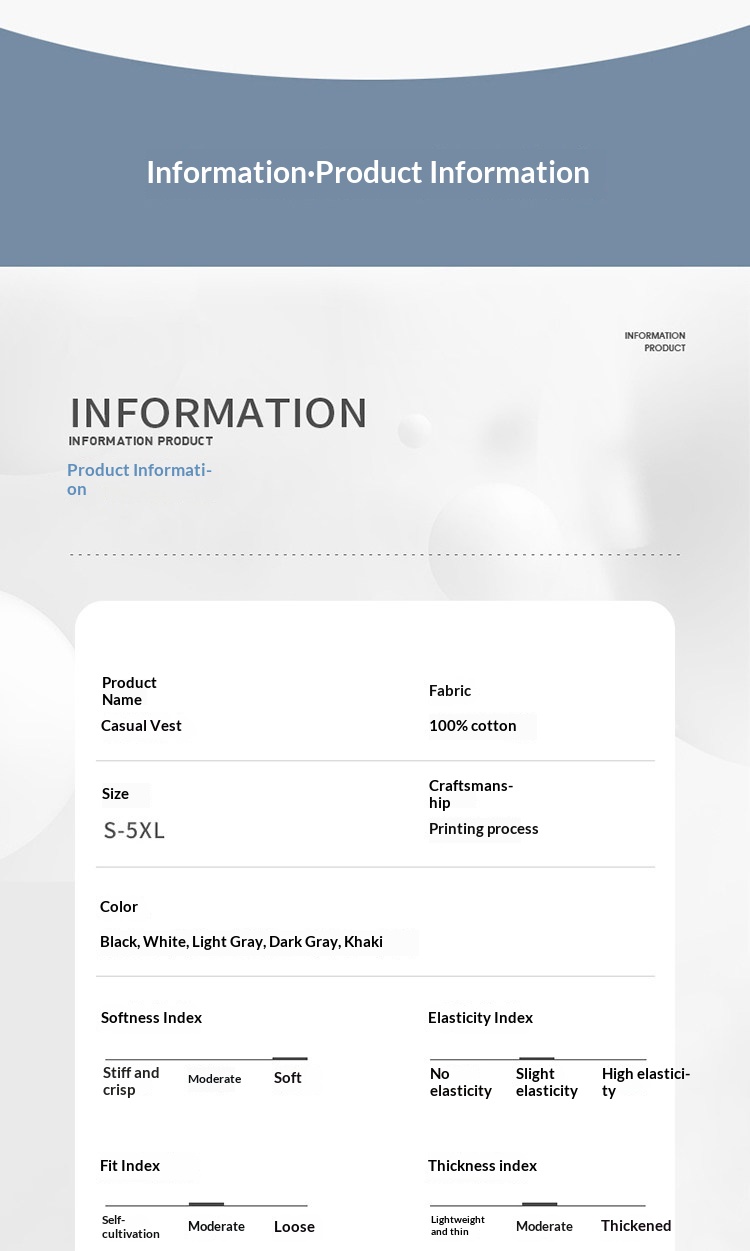 100% Xinjiang Cotton Tank Top - Athletic Sleeveless T-Shirt for Sports detail 12