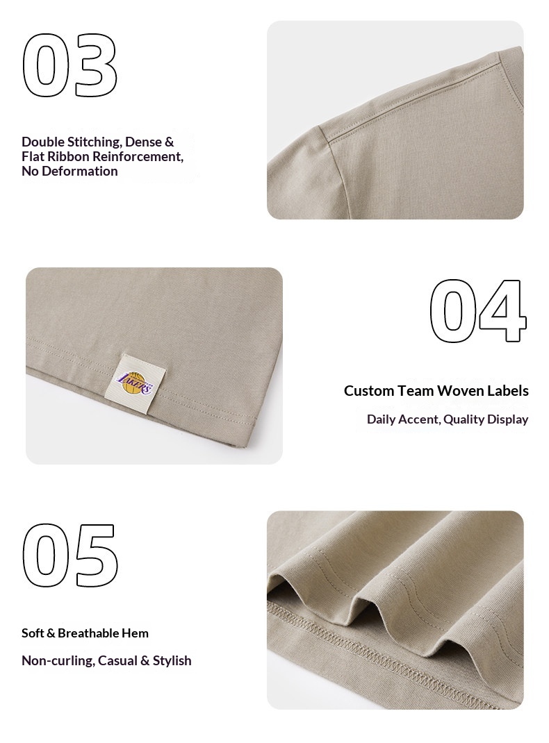 NBA Warriors Official Summer Jersey - Loose Fit Breathable Short Sleeve T-Shirt detail 8