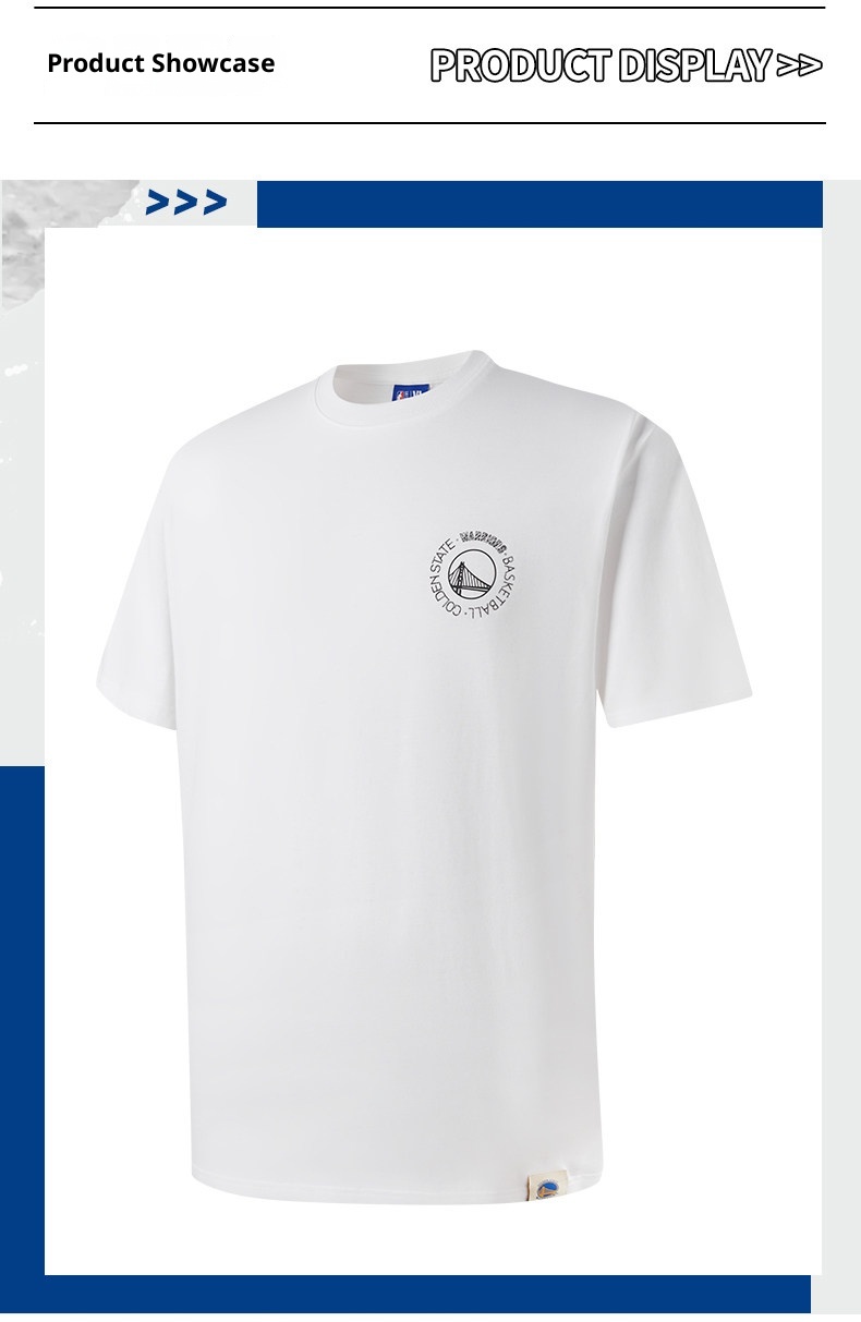 NBA Warriors Official Summer Jersey - Loose Fit Breathable Short Sleeve T-Shirt detail 9