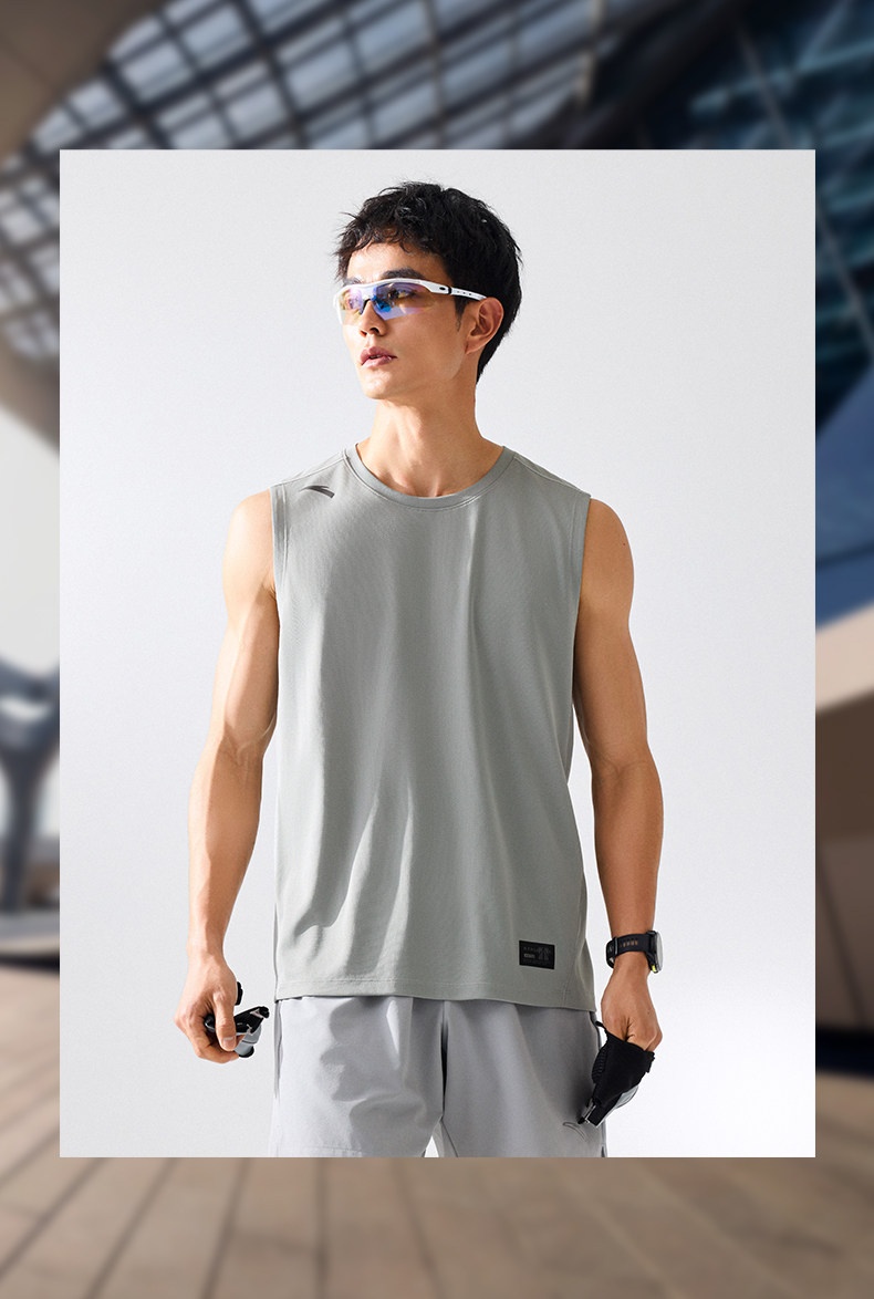 Anta Quick-Dry Tank Top - Men's Breathable Sleeveless Basketball Training Vest detail 6