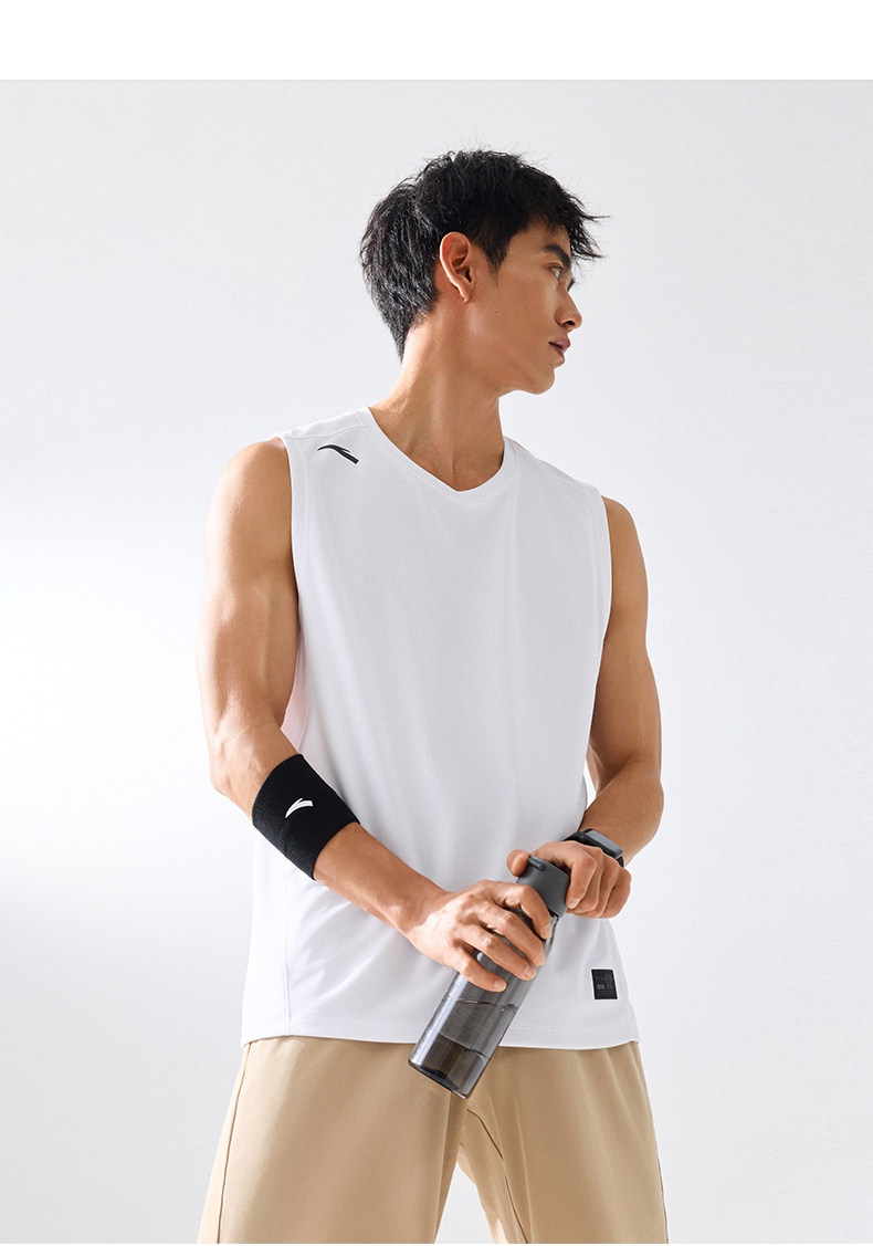 Anta Quick-Dry Tank Top - Men's Breathable Sleeveless Basketball Training Vest detail 12