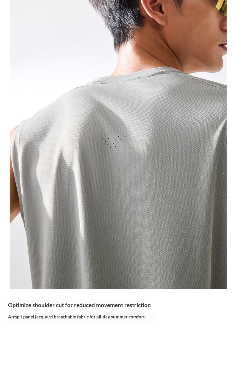 Anta Quick-Dry Tank Top - Men's Breathable Sleeveless Basketball Training Vest detail 18