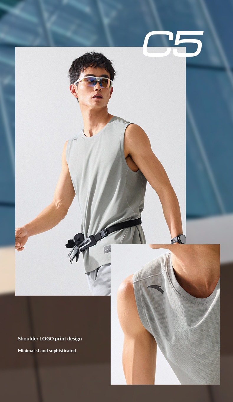 Anta Quick-Dry Tank Top - Men's Breathable Sleeveless Basketball Training Vest detail 19