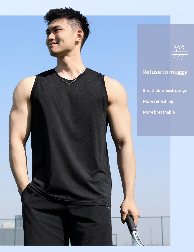 Warrior Men's Mesh Tank Top - Quick-Dry Sleeveless Vest detail 3