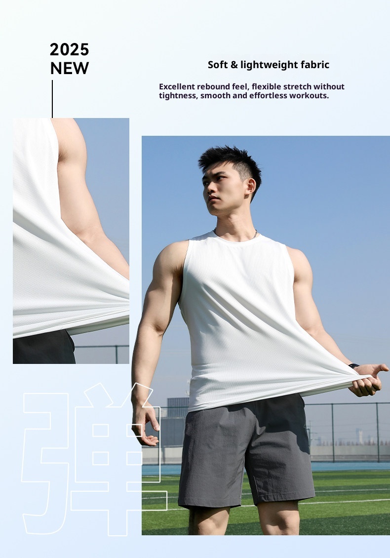 Warrior Men's Tank Top - Summer Quick-Dry Sleeveless Jersey for Running & Basketball detail 11