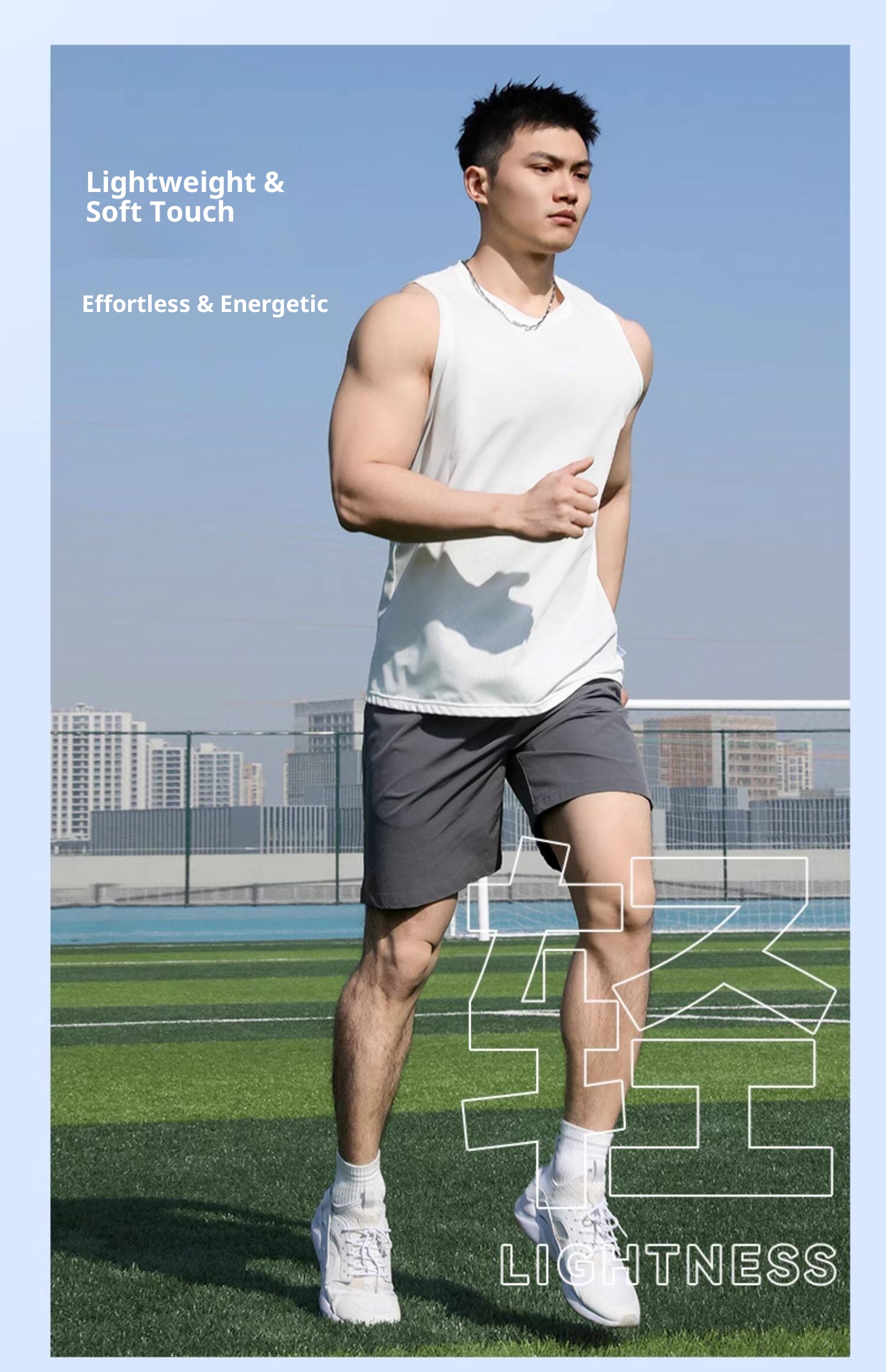 Warrior Men's Tank Top - Summer Quick-Dry Sleeveless Jersey for Running & Basketball detail 12