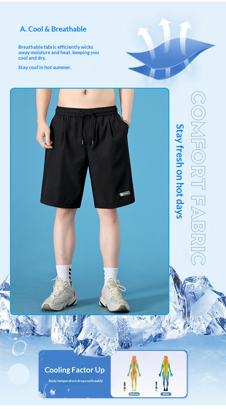 Men's Quick-Dry Basketball Shorts detail 4