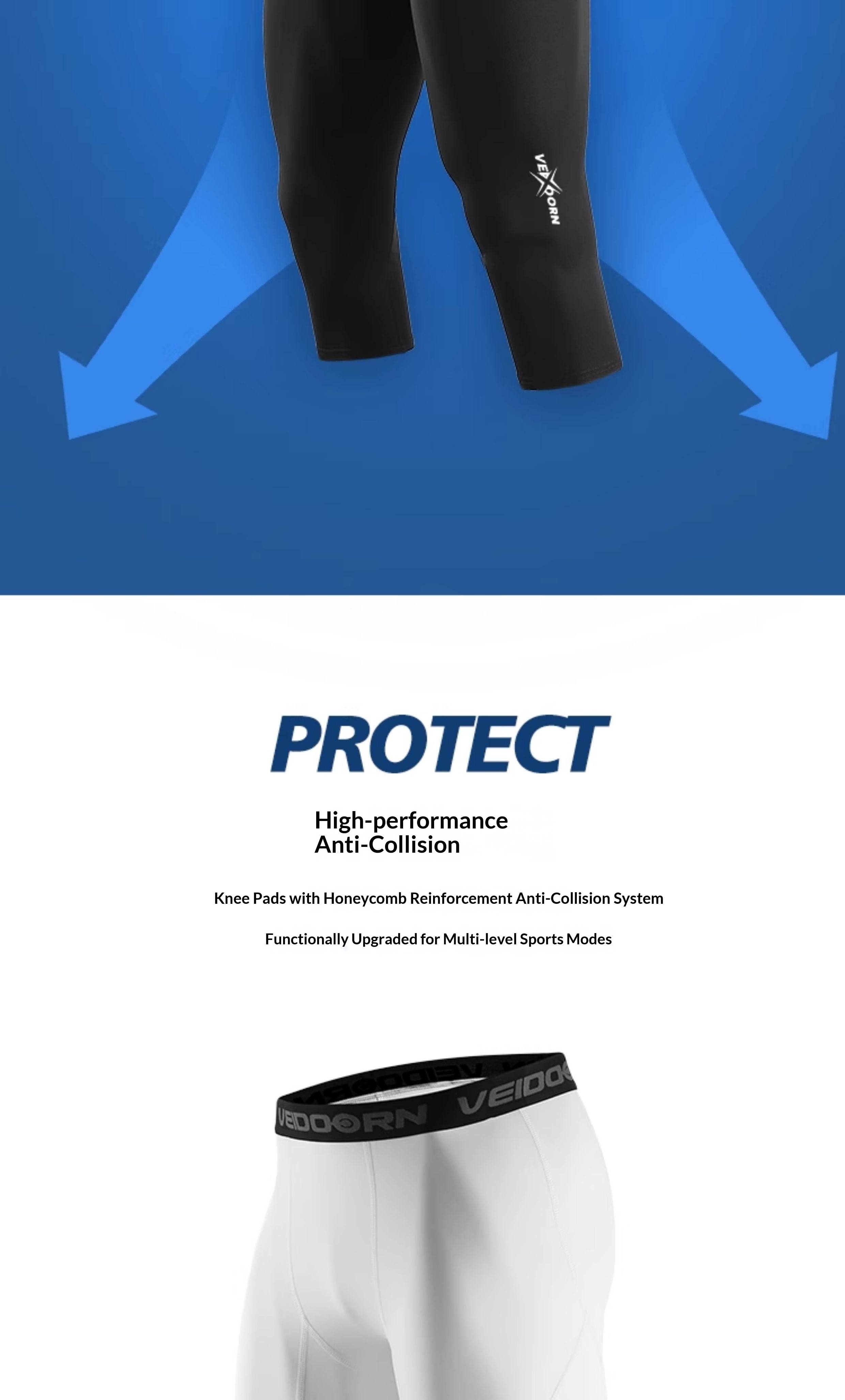 Vidon Men's Basketball Compression Shorts detail 9