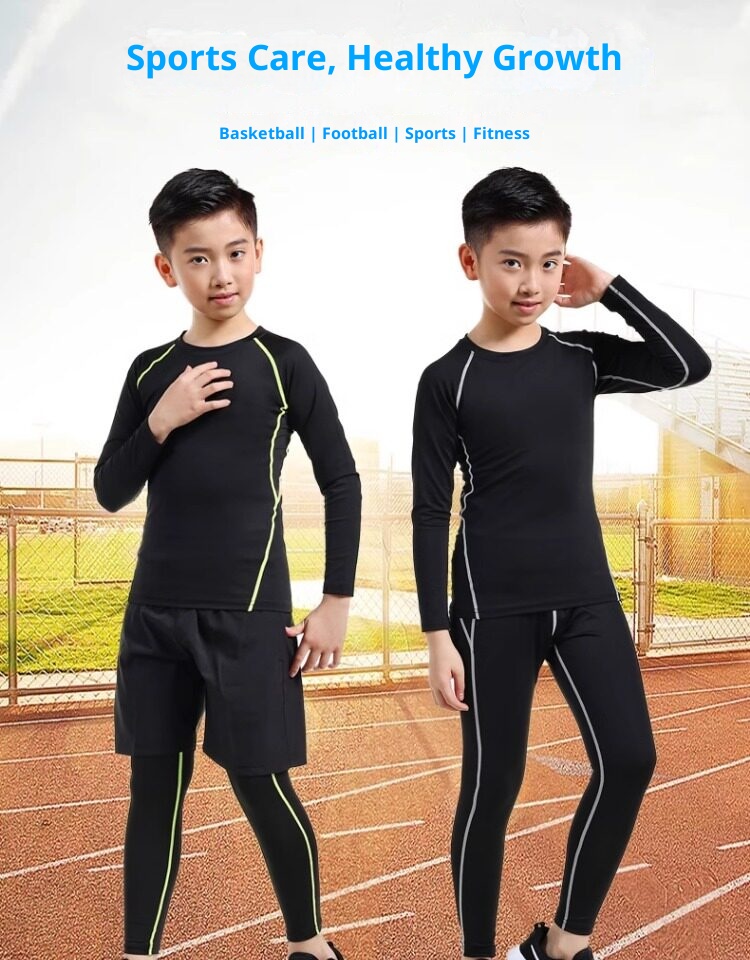Boys' Compression Training Set - Basketball & Football Base Layer detail 1