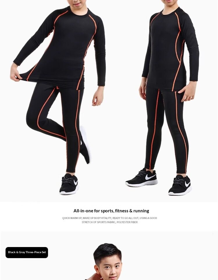 Boys' Compression Training Set - Basketball & Football Base Layer detail 15