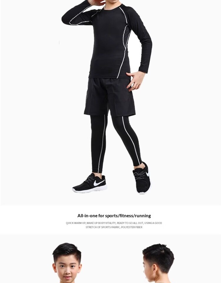 Boys' Compression Training Set - Basketball & Football Base Layer detail 16