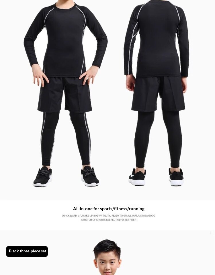 Boys' Compression Training Set - Basketball & Football Base Layer detail 17