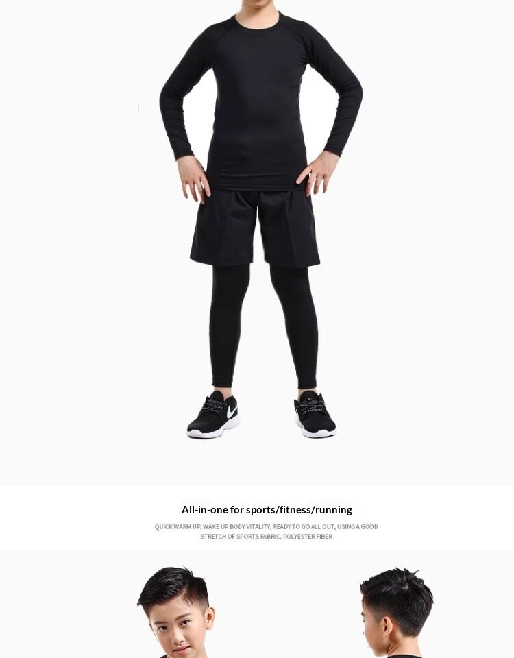 Boys' Compression Training Set - Basketball & Football Base Layer detail 18