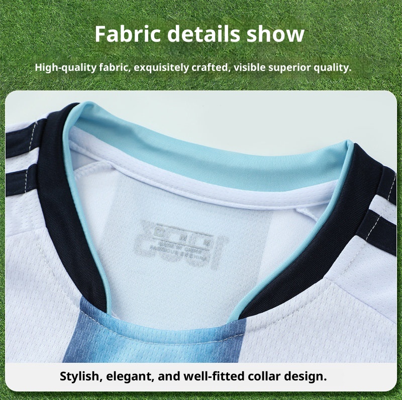 Argentina 2026 World Cup Messi Kids Jersey Set detail 14