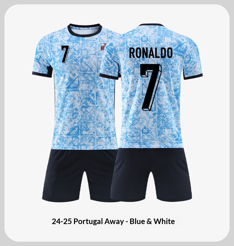 Portugal National Team 2024 Euro Jersey Kit with Ronaldo #7 detail 6
